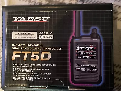 Yaesu FT5DR 5W C4FM/FM 144/430MHz Dual Band Digital Transceiver  USA • $422.99