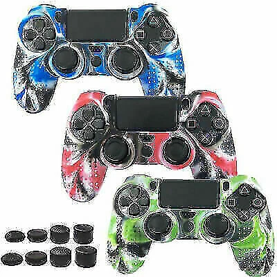 $12.49 • Buy Silicone SKIN Cover Case Thumb Grips For Sony PS4/PS4 Slim/PS4 Pro Controller/