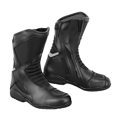 Long Ankle Motorbike Shoes  Motorcycle Leather Boots Racing CE Armoured Touring • $53.08