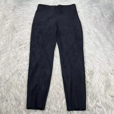 Zara Women's L Black Faux Suede Cigarette Pants • $24.99