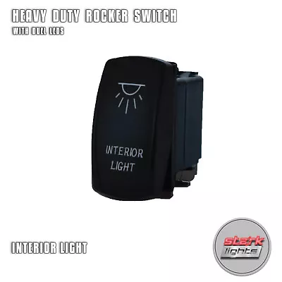 Laser Etched 5 Pin LED Rocker Switch Dual Light 20A 12V ON OFF - INTERIOR LIGHTS • $10.49