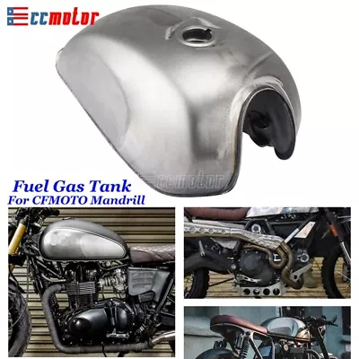 Motorcycle 2.4 Gallon 9L Fuel Gas Tank For CFMOTO Mandrill Scrambler Cafe Racer • $234.37