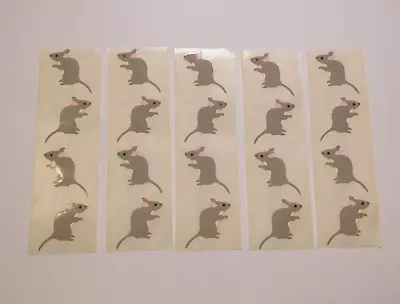 Mrs. Grossman's Lot 5 Strips ~Mice Mouse ~ 1983 Vintage Stickers HTF RARE #2 • $15.99