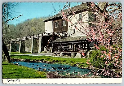 Mitchell Indiana - Spring Mill With Stone Walls - Vintage Postcard 4x6 - Posted • $6.99