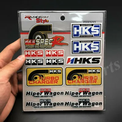 $9.90 • Buy HKS Power&Sports Turbo JDM Car Trunk Rear Fender Emblem Badge Decal Sticker