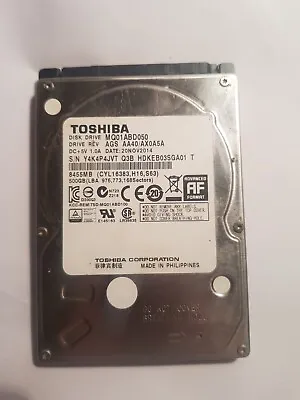 Toshiba MQ01ABD050 500GB Hard Drive • £12