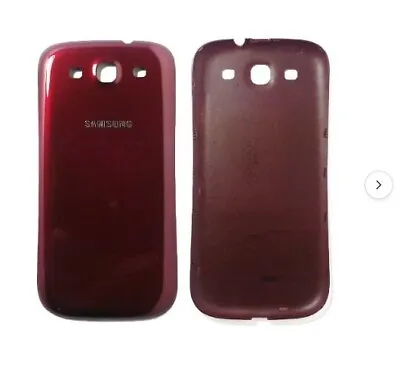 Genuine SAMSUNG I9300 GALAXY S3 BATTERY COVER BACK REPLACEMENT - Red • £3.80