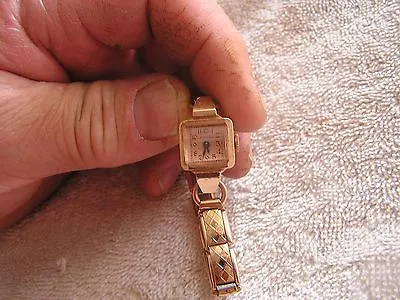 $149.99 • Buy Vintage Bulova  Ladies Women's Watch Minty Copper  14K Gold 17 Jewels 5AB