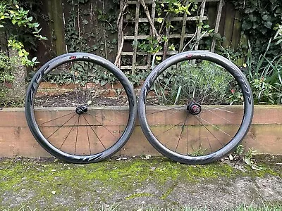 Zipp 303 Firecrest Rim Brake 1340g Carbon Wheelset Tubular Wheels 700c Road • £450