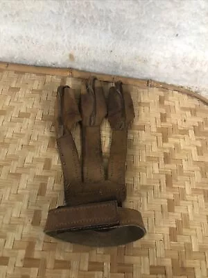 Vintage BEAR ARCHERY Leather Shooting Glove • $19.99