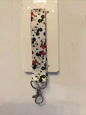 Disney Mickey & Minnie Lanyard White Pin Trading Phone Id Holder New Primark • £5.95