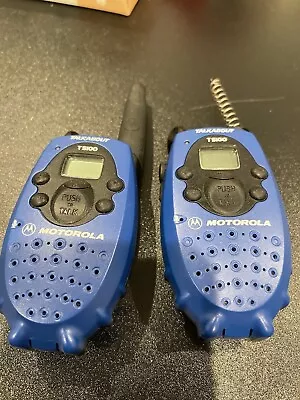 Motorola T5100 AA 2-Mile 14-Channel FRS Two-Way Radios (Pair) • $19.95