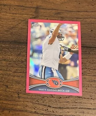 Matt Hasselbeck 2012 Topps Chrome Pink Refractor /399  Card #46 • $0.99