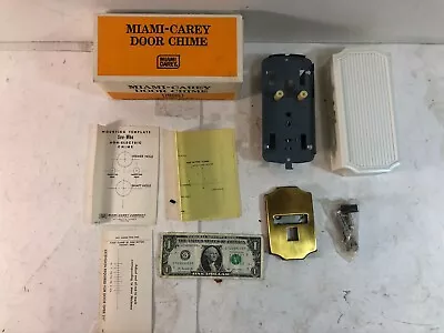 Vintage MIAMI CAREY VINTAGE MID CENTURY White NON-ELECTRIC DOOR BELL M-266W • $49