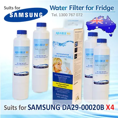   Samsung Replacemet Water Filter 4 Pack  X DA29-00020B-1 DA29-00020BWF AQUABLUE • $99