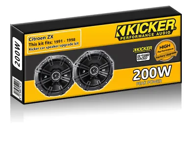 Citroen ZX Rear Door Speakers Kicker 5.25  13cm Car Speaker Upgrade 200W • $154.83