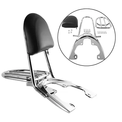 Sissy Bar Backrest Luggage Rack Baseplate Fit For Harley V Rod VRSCX 2007-2011 • $93.99