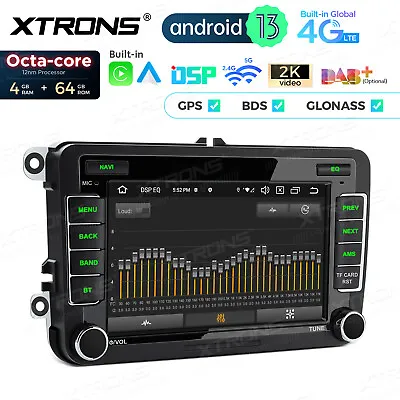 7  Android 13 8Core Car Stereo GPS Radio For VW Caddy EOS Golf 5/6 Jetta T5 Seat • $215.99