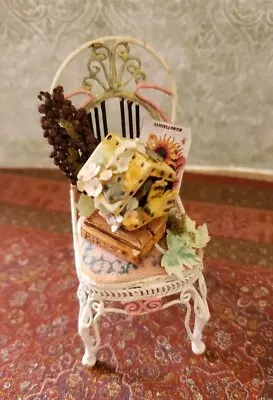 Dollhouse Miniature Artist Garden Chair  1:12 • $14.99