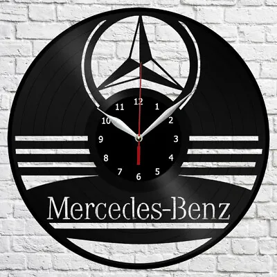 Mercedes Benz Vinyl Record Wall Clock Fan Art Home Decor Original Gift 3989 • $14.99