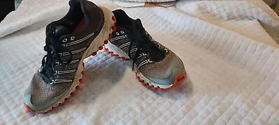 K-swiss Mens Athletic Shoes Size 8.5 Gray Black Orange Trim-tubes Lightly Used • $19