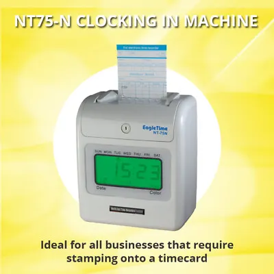 £120 • Buy Staff Time Recorder - Time Clock - Free Time Cards And Card Rack.