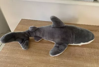 Coex Aquarium - Realistic Medium 60cm Great White Shark Grey Plush Soft Toy • $28