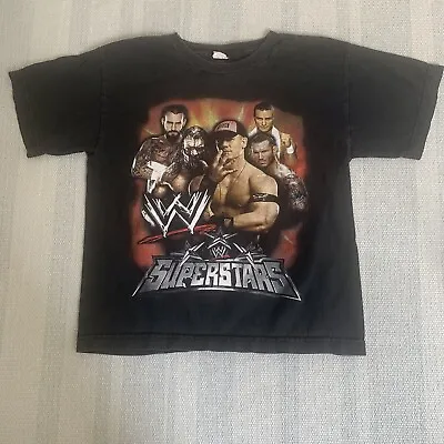 £10.54 • Buy WWE Wrestle Mania XXVIII T-Shirt Youth Sz Large The Rock Cena CM Punk Mysterio