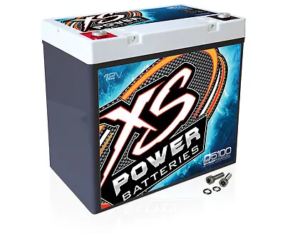 XS Power D5100 3100 Amp AGM Power Cell Car Audio Battery + Terminal Hardware • $319.99