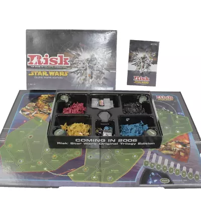 Risk Star Wars Clone Wars Edition Galactic Domination Board Game Complete 2005 • $21.75