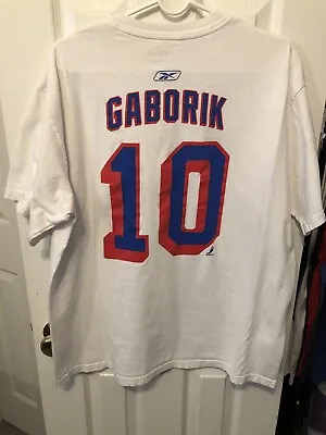 Marian Gaborik New York Rangers Reebok Shirt Size XL • $20