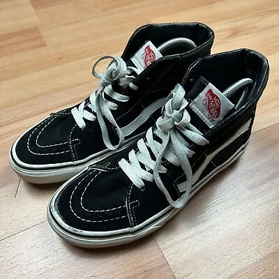 VANS Women’s Classic Old Skool Sk8 Hi Top Skater Shoes UK 5 US 7.5 Black/White • £14