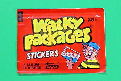 1986 Topps Wacky Packages Stickers New Sealed Wax Pack 6 Stickers Excellent • $6.99