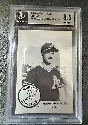 1985 Chong Modesto A’s Mark McGwire BGS 8.5 Oakland A's • $25