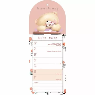 £5.48 • Buy Forever Friends Magnetic Slim Calendar 2023 - Art - Week To View