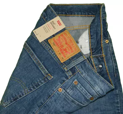 NEW Levi's 510 Skinny Premium Denim Blue Jeans Tag 30x30 Measured Size 30x28 • $35.88