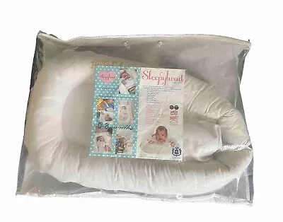 Sleepyhead Deluxe Baby Sleep Pillow Cushion White Baby Pod 0-8 Months With Case • £35