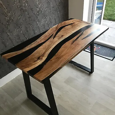 Custom Made Epoxy Resin Dining Table Kitchen Slab Counter Desk Home Table Deco • $818.01