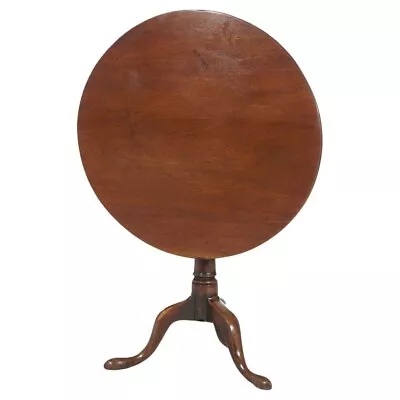 Antique Queen Anne Walnut Tilt Top Table C1770 • $680