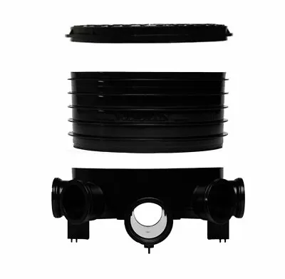 Polydrain Underground 320mm 3  5 Chamber Base  Riser And Manhole Lid • £27.25