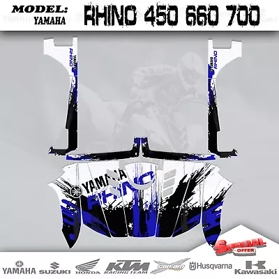 Graphic Decals Stickers Kits New Design 4 Yamaha Rhino 450 660 700 04-Up • $134.10