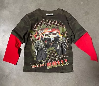 Monster Truck Jam Graphic Shirt  T-Shirt  Size 4 Long Sleeves • $9.99