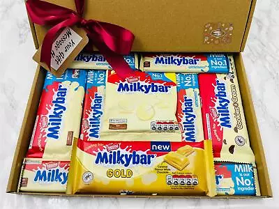 Milkybar White Chocolate Original Gold Christmas Hamper Gift Box • £15.99