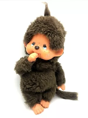 Vintage 1974 Sekiguchi Monchhichi Plastic Fur Doll Bottle Sucking Freckles Toy • $33.99