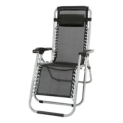 £39.95 • Buy Zero Gravity Chair Reclining Sun Lounger Outdoor Garden Folding Adjustable