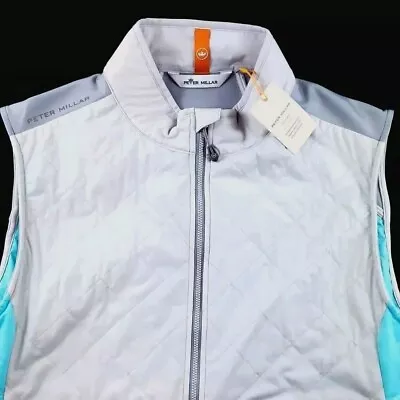Peter Millar Crown Sport Diamond Quilted XL Hyperlight Fuse Hybrid Vest Jacket • $110.99