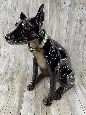 Vintage Huge 14” Doberman Pincher Dog Mike’s Mold Ceramic Figure Full Size • $94.99