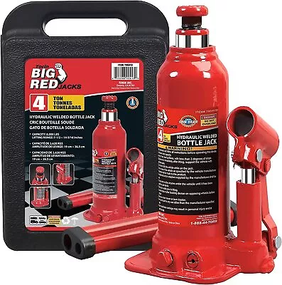 Big Red Torin T90413 Hydraulic Bottle Jack With Carrying Case 4 Ton (8000 Lb) • $22.19