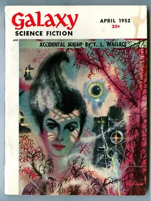 Vintage April 1952 GALAXY SCIENCE FICTION Magazine MOON Is GREEN By Fritz LEIBER • £12.04