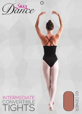 £6.49 • Buy Girls Silky Dance Toast Tan Ballet Footed Tights Convertible Pink 5 - 13 Small